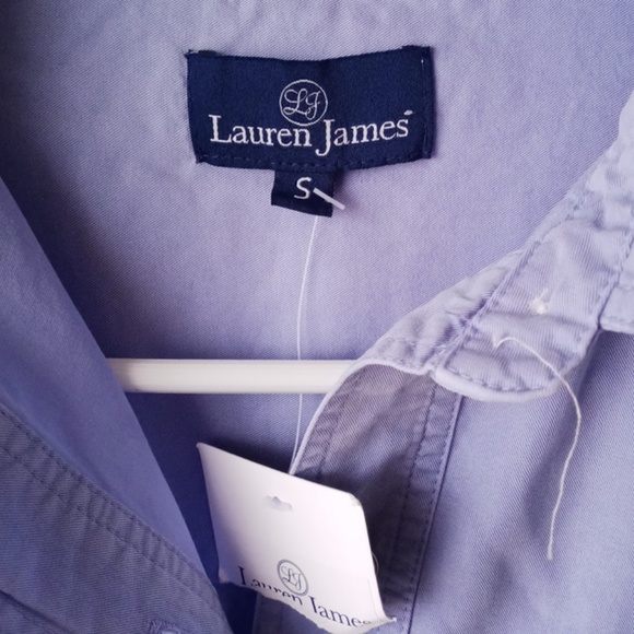 NWT Lauren James- Sky Blue Long Sleave Shirt - Picture 3 of 8
